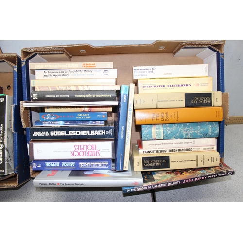 631 - 2 boxes of assorted books to inc Science reference