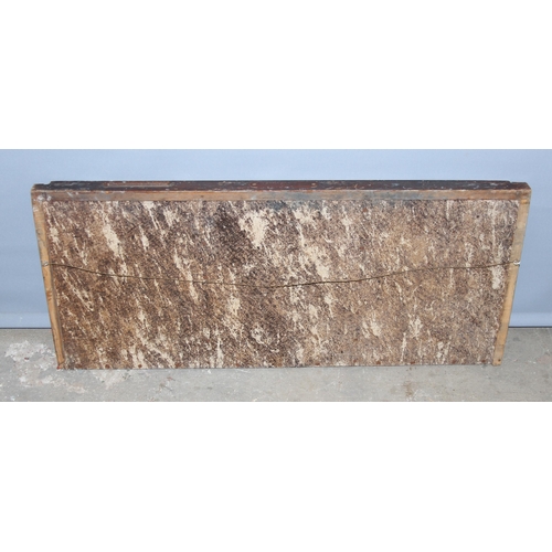 278 - Antique wooden printers tray, approx 83cm x 36cm