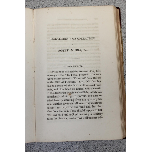 588 - G. Belzoni 'Narrative of the operations and recent discoveries within the pyramids, temples, tombs a... 