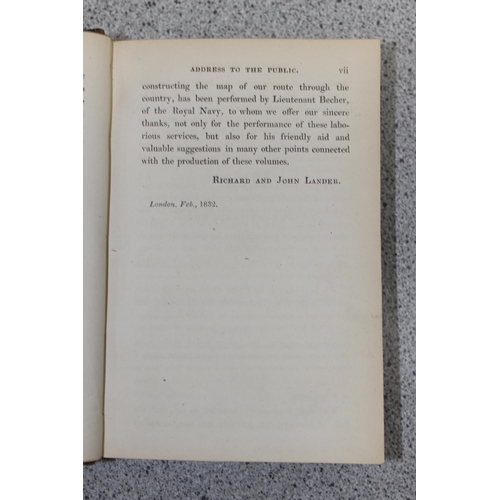 589 - [TRAVEL]. AFRICA Lander, Richard & John. Journal of an Expedition to Explore the Course and Terminat... 