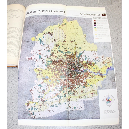 593 - Patrick Abercrombie 'Greater London plan 1944' published 1945 by HMSO, with Tate library stamp