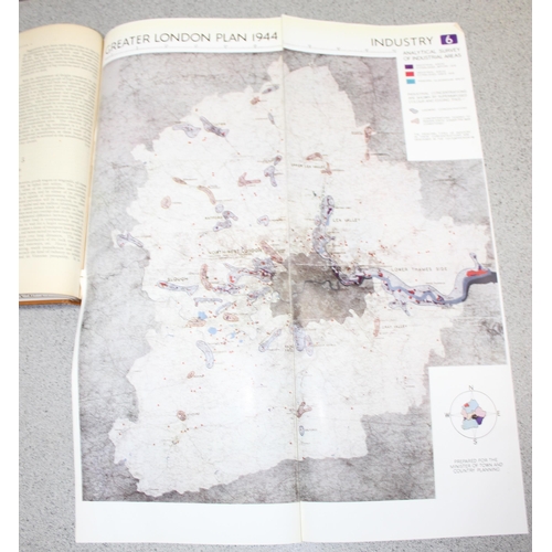 593 - Patrick Abercrombie 'Greater London plan 1944' published 1945 by HMSO, with Tate library stamp