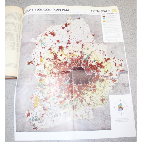 593 - Patrick Abercrombie 'Greater London plan 1944' published 1945 by HMSO, with Tate library stamp