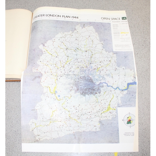 593 - Patrick Abercrombie 'Greater London plan 1944' published 1945 by HMSO, with Tate library stamp