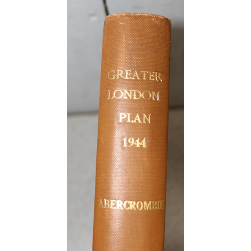 593 - Patrick Abercrombie 'Greater London plan 1944' published 1945 by HMSO, with Tate library stamp