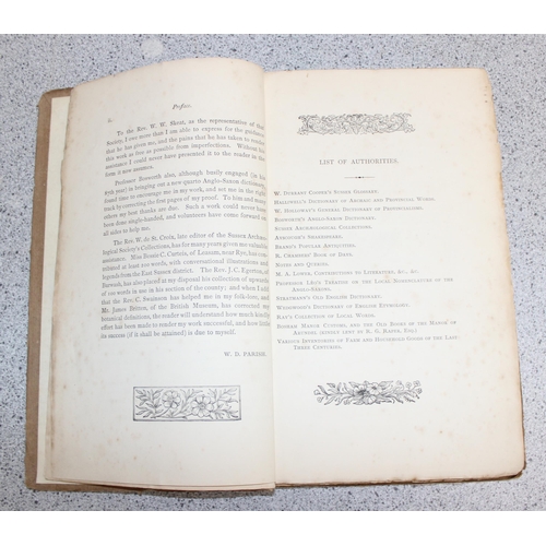 594 - Parish, Rev., W D (Vicar of Selmeston) - A Dictionary of the Sussex Dialect and Collection of Provin... 