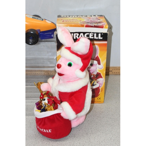 1544 - Selection of Duracell bunny toys to include Surfing Bunny and Santa Bunny