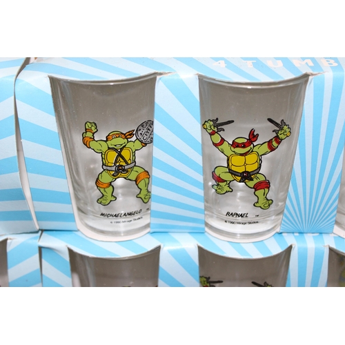 1545 - 8 x 4 packs of Teenage Mutant Ninja Turtles glass tumblers