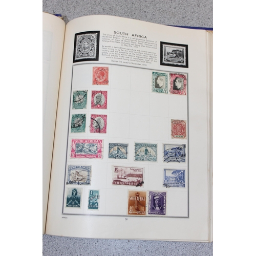 597 - An early 20th century world stamp album and contents to include a number of 19th century stamps