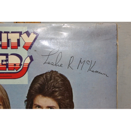 655 - Qty of assorted LP's to include a signed Bay City Rollers, Don McLean, and The Drifters