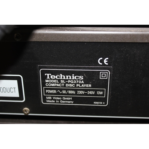 870 - A selection of Technics audio equipment to include a stereo cassette deck RS-BX501, A compact disc p... 