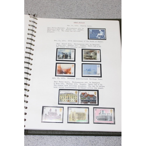 635 - Stamp album of GB commemoratives 1924 to early 1980s mainly mint, some used.  Includes 1935 Silver J... 