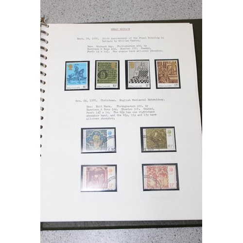 635 - Stamp album of GB commemoratives 1924 to early 1980s mainly mint, some used.  Includes 1935 Silver J... 