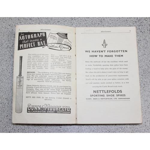 765 - 1944 Wisden Cricketers Almanack, original soft linen cover, one of only 5600 copies printed in this ... 