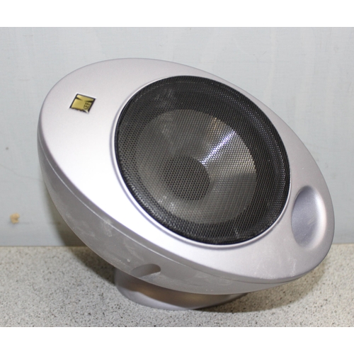 866 - 8 KEF HTS2001 egg shaped speakers