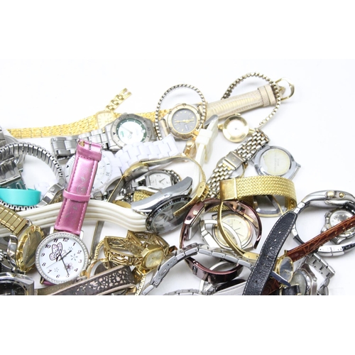 1315 - Large qty of assorted watches to inc Swatch, Fossil, Seiko, Tourist, Mappin & Webb etc