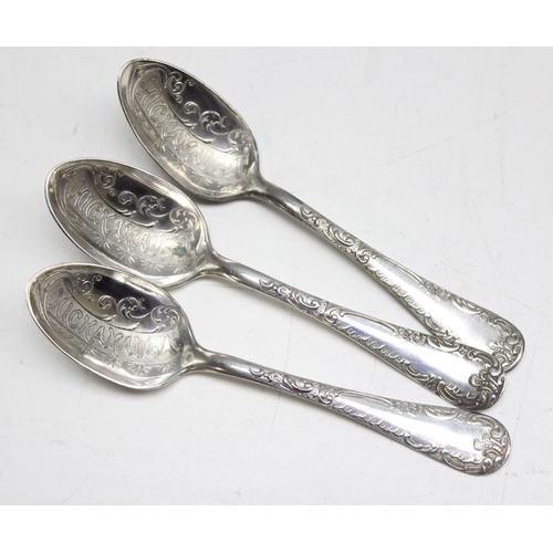 1044 - 10 assorted late 19th and early 20th century American sterling silver decorative spoons, approx 139.... 