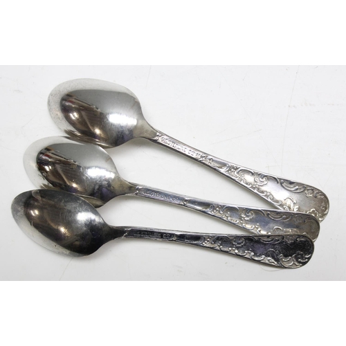 1044 - 10 assorted late 19th and early 20th century American sterling silver decorative spoons, approx 139.... 