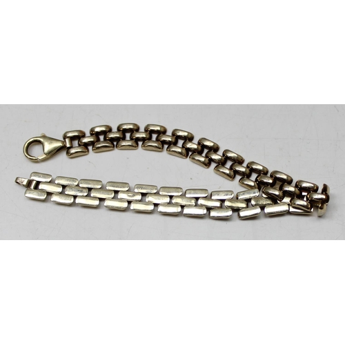 1188 - Italian 9ct gold bracelet, marked 375 but XRF confirmed, approx 18cm long, approx 6.48g gross