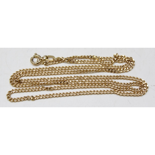 1189 - Italian 9ct gold necklace, approx 52cm long, approx 5.67g gross