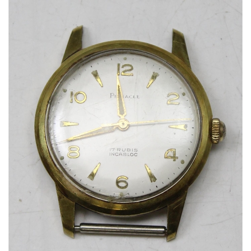 1328 - 3 vintage watches to inc Pinnacle in gold plated case