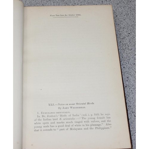 587 - R.B. Sharpe 'Ornithology of Northern Borneo' with notes & dedication by John Whitehead & 10 antique ... 