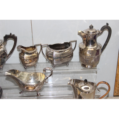 1063 - A large qty of assorted silver plated items, mainly antique to inc and Elkington silver plated tea s... 