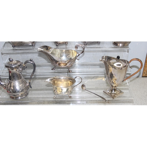 1063 - A large qty of assorted silver plated items, mainly antique to inc and Elkington silver plated tea s... 