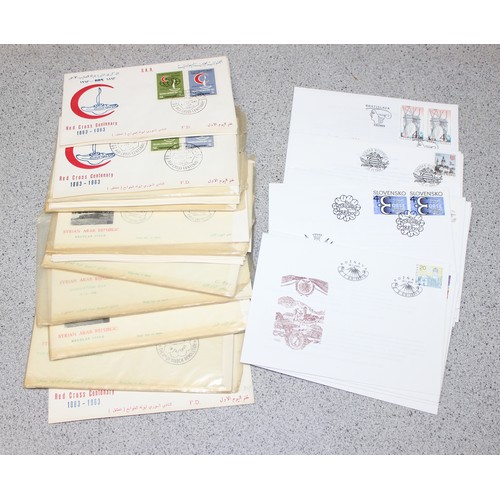 639 - Stamps - Eastern European Syria FDCs, Duplicated