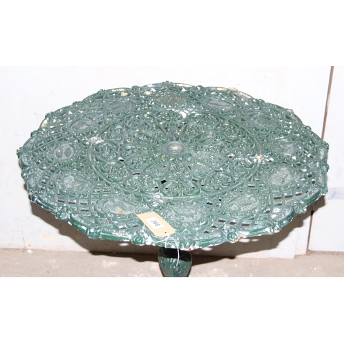 368 - A rare Falkirk Zodiac pattern cast iron garden table c.1880, this design is registered in the Falkir... 