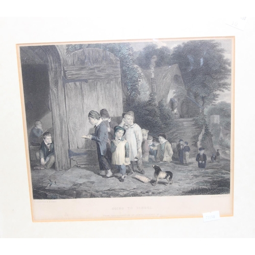 512 - 2 framed antique prints, 