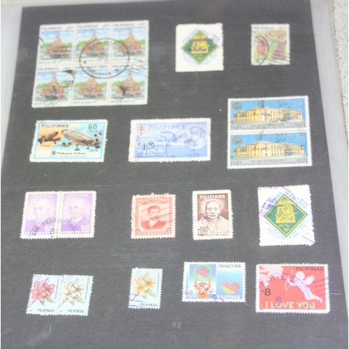 643 - Stamps - 2 Albums & folders, World in Germany, Philippines etc