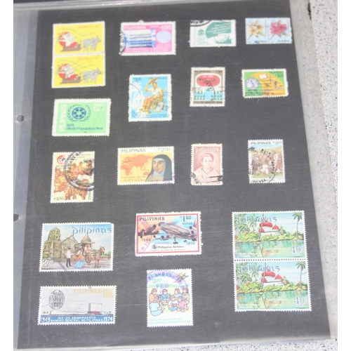 643 - Stamps - 2 Albums & folders, World in Germany, Philippines etc