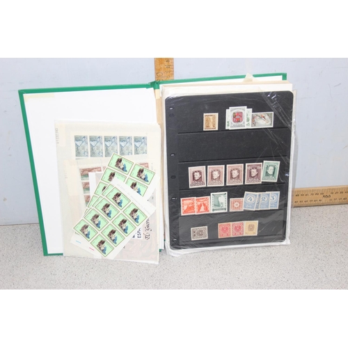 643 - Stamps - 2 Albums & folders, World in Germany, Philippines etc