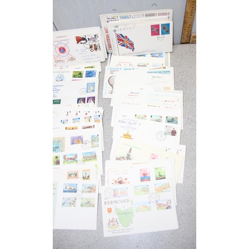 648 - Stamps - GB & Channels islands FDCs, duplicated