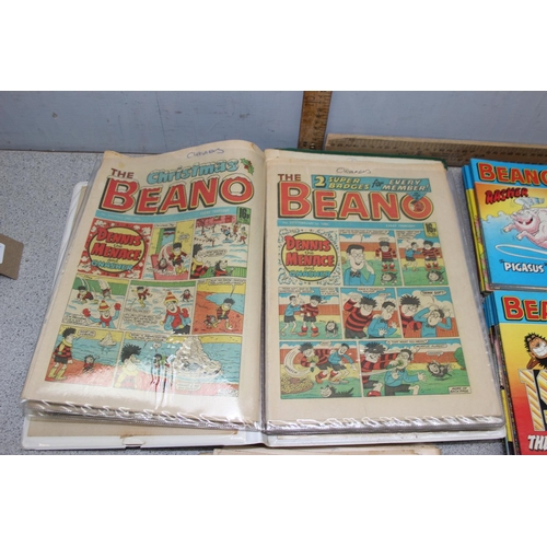 552A - Large qty of assorted Beano magazines and comics etc