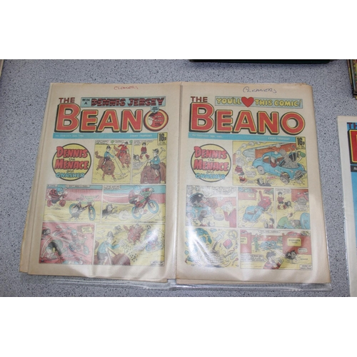 552A - Large qty of assorted Beano magazines and comics etc