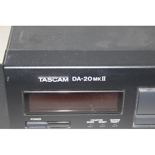 882 - TASCAM DA-20 mkII DAT Recorder and associated racking for mixing desk