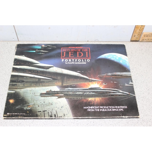 1551 - Star Wars Return of the Jedi Portfolio by Ralph McQuarrie 1983, containing 20 prints and cover sheet... 