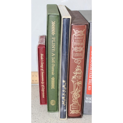 649G - Qty of Folio Society books to include Catriona by Robert Louis Stevenson