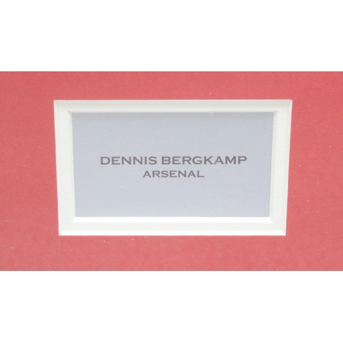 775 - A signed Dennis Bergkamp Arsenal number 10 shirt framed & glazed with COA