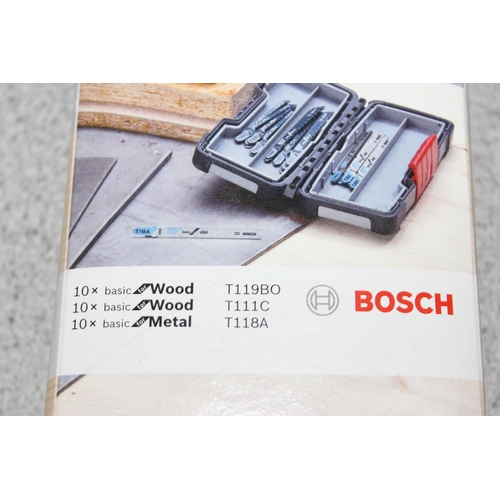 923 - 3 boxes of Bosch electric wooden saw blades numbers T119BO, T111C and T118A