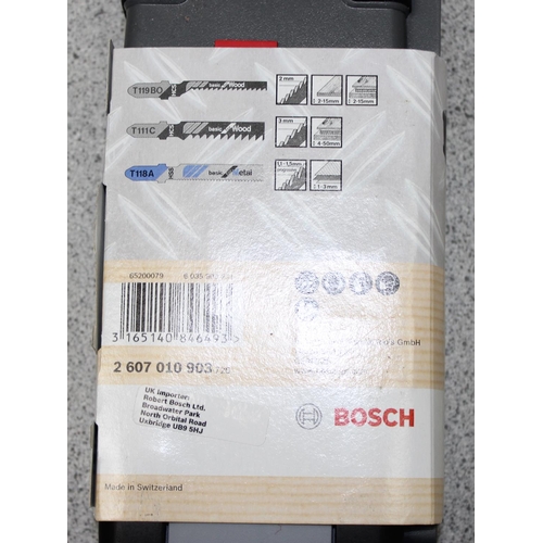 923 - 3 boxes of Bosch electric wooden saw blades numbers T119BO, T111C and T118A