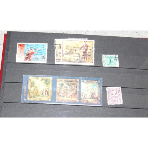 645 - Stamps - Malta, Stock lot in 3 albums, Mint & Used, QV/QE2, Large quantity