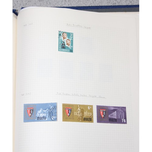 645 - Stamps - Malta, Stock lot in 3 albums, Mint & Used, QV/QE2, Large quantity