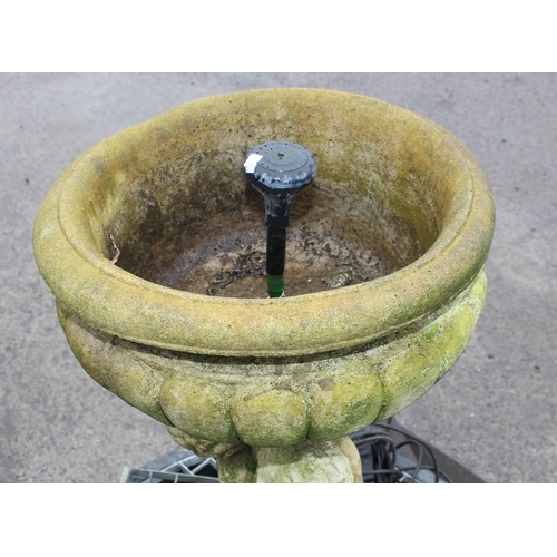 333 - Garden water feature with sump tray, grate & pump