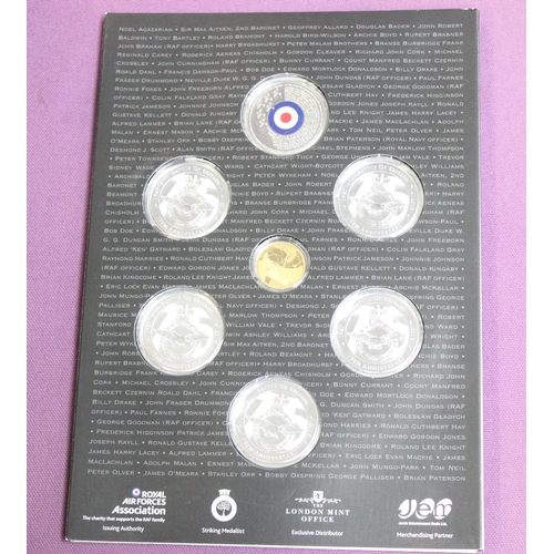 1219 - ' Their Finest Hour ' Official RAF Battle Of Britain 75th Anniversary Commemoratives seven coin pres... 