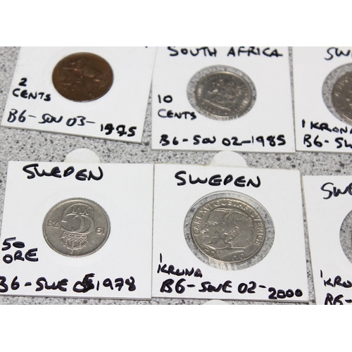 1225 - A large qty of assorted coins, mixed world coins, some in capsules, approx 3kg gross