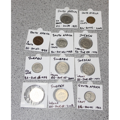 1225 - A large qty of assorted coins, mixed world coins, some in capsules, approx 3kg gross