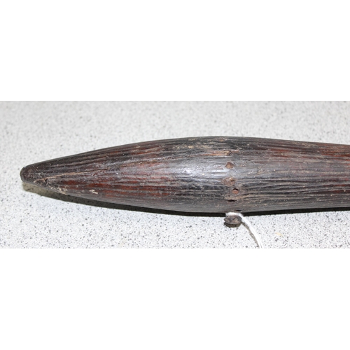 1422 - An Australian Aboriginal Waddy or Nulla-Nulla hardwood hunting stick or war club, likely 19th centur... 